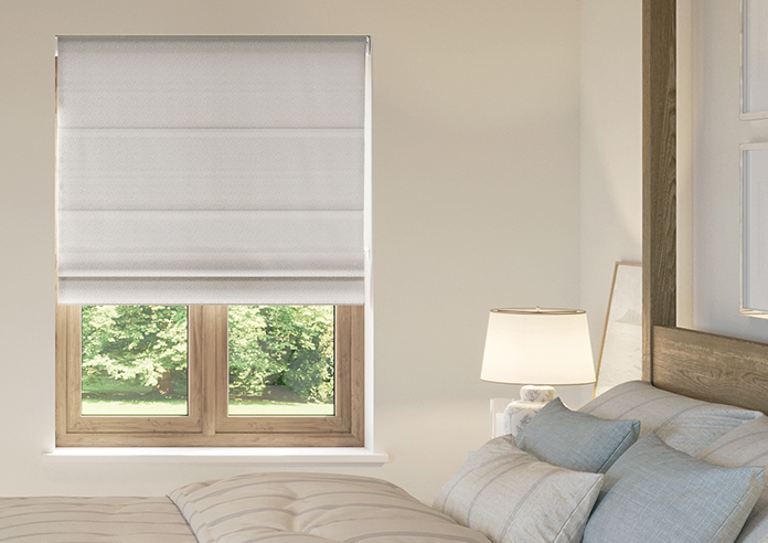 Dew Drop, Metallic Silver - Twist&Fit Roman Blind - Image 3